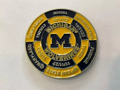 University Michigan Football National Championship Year Schedule Coin 2023 • $99.95