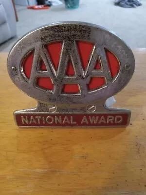 Vintage AAA National Award Metal Badge • $25