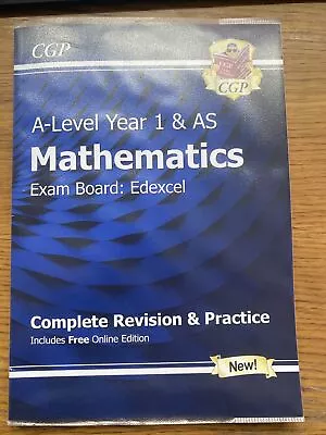 A-Level Maths For Edexcel: Year 1 & AS Complete Revision & Practice With Online • £7.50