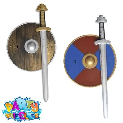 £6.99 • Buy Kids Sword & Shield Medieval Knight Viking Roman Soldier Boys Fancy Dress Set