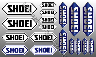 Shoei Helmets Sponsor Motorcycle Decals Sticker Set Laminated /148 • $9.26