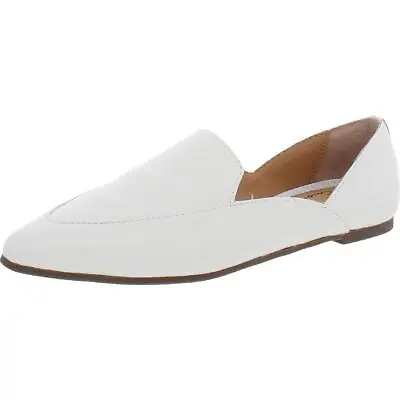 Me Too Womens Arina White Leather Loafers Shoes 7.5 Medium (BM) BHFO 5004 • $15.99