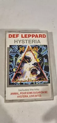 Def Leppard - Hysteria - Cassette Tape Clear Dolby Systems 1987 London Release • $49.99