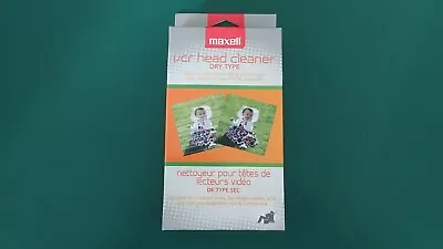 Maxell VP-100 VCR Head Cleaner Dry Type Re-usable Up To 88 Times • $12.50