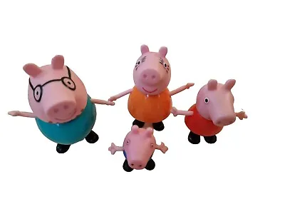 Peppa Pig Mummy Pig Daddy Pig Peppa And George Figures Bundle • £5.49