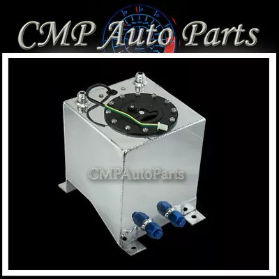 Aluminum  10 Liter / 2.5 Gallon Racing Drift Fuel Cell Surge Tank + Level Sender • $94.98