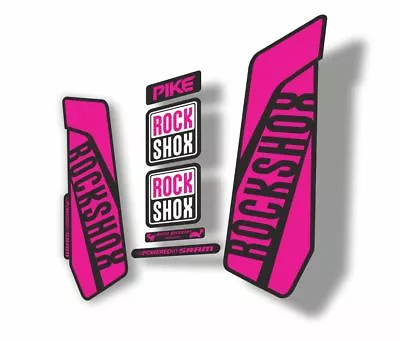 Rock Shox Pike 2016 Mountain Bike Cycling Decal Kit Sticker Adhesive Purple • $19.99