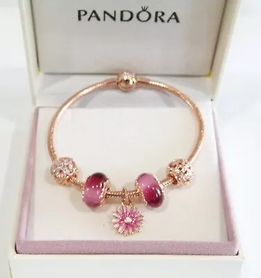 GENUINE Pandora Rose Gold Bracelet FREE Charms *Mothers Day Sale • $208