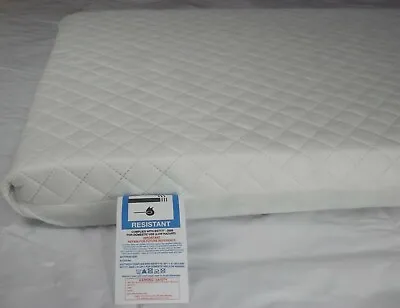 Extra Thick Travel Cot Mattress Fully Breathable Mattress With Quilted Cover • £17.99