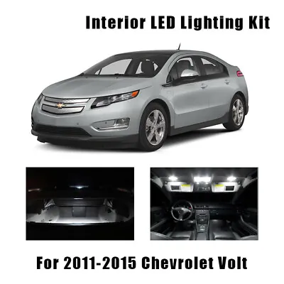 12 Bulbs White Interior LED Car Dome Map Light Kit For 2011-2015 Chevrolet Volt  • $12.78