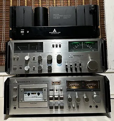 Vintage Mitsubishi DA-A7DC Power Amp +DA-C7 Tuner/Pre Amp + DT-10 Tape Deck RARE • $999