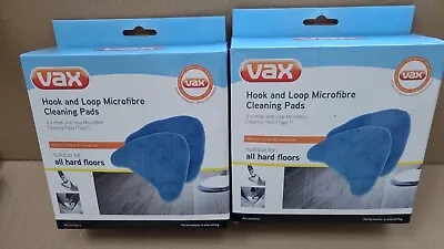 4x Genuine Vax Microfibre Cleaning Pads (2x Box Of 2) Type 1 - Hook And Loop • £9.95