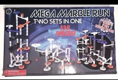 NIB Gener8 Mega Marble Run-138 Pieces-West Lake Toys-Small Marbles-2 Games In 1  • $9.99