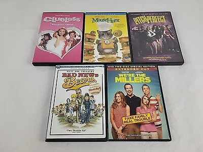 Mixed Comedy DVD Lot Of 5 Clueless Mouse Hunt Pitch Perfect Bears Miller's EUC! • $9.99