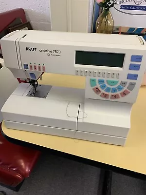 $545 • Buy Pfaff Creative 7570 Sewing Machine, With Case And Most Accessories. Working