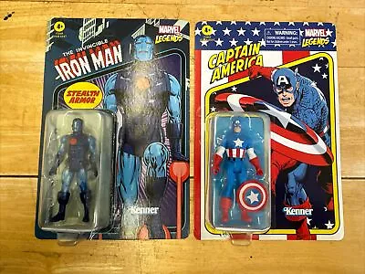 Marvel Legends The Invincible Iron Man & Captain America Kenner Retro MOC New • £4.99