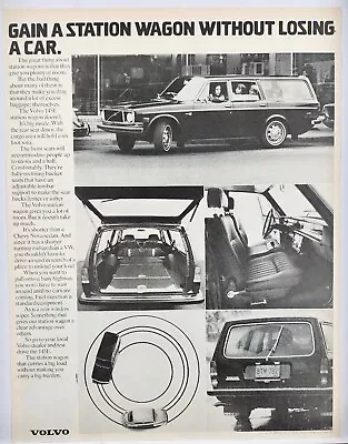 1972 Volvo 145E Gain A Station Wagon Without Losing A Car Vintage Print Ad • $10.88