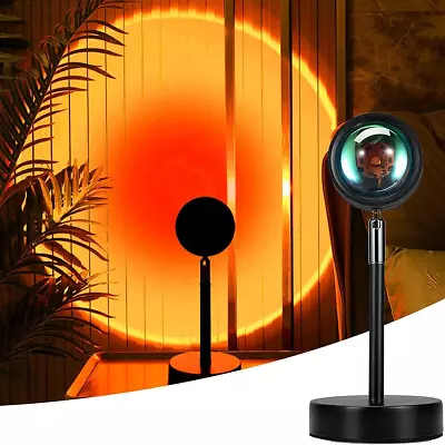 Mydethun Sunset Projection Lamp - 180-Degree Rotation - Night Light Projector - • £19.18