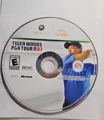 Tiger Woods PGA Tour 07 Microsoft Xbox 360 Disc Only Tested Free Shipping • $3.99