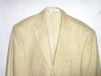 $950 Nordstrom 41L Italy OBC Cashmere Silk Cream Off-White Sport Coat Blazer E52 • $254.54