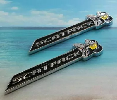 $18.78 • Buy NEW 2X Super Bee FENDER BADGE TRUNK Badge Decal EMBLEM STICKER