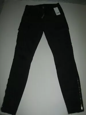 $248 J Brand Houlihan Mid Rise Skinny Crop Jeans Ripped Chrome Womens 24 Nwt • £26.99