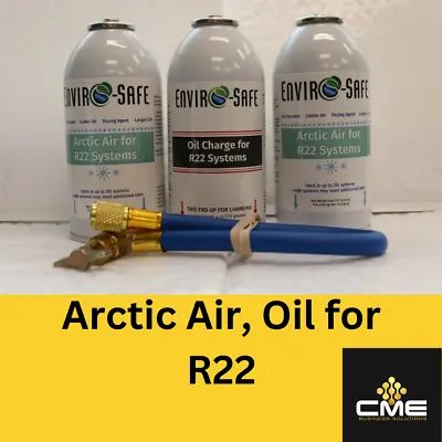 Envirosafe Arctic Air & Oil For R22 AC Coolant Support And Brass Hose • $54