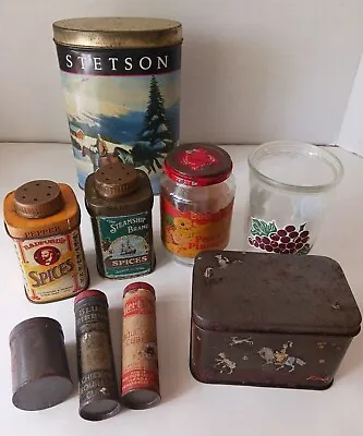 Old Collectable Tins. Stetson Radford's Spices Steamship Brand Blue Ribbon + • $34.99