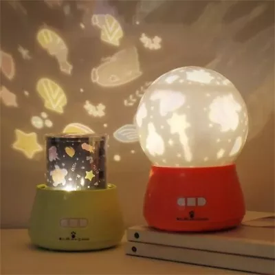 Music Projection Night Light Soothes Baby Red 360° Rotating • $26