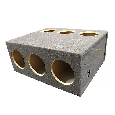 Atrend 6 Hole 10  Subwoofer Enclosure 3 Front 3 Up Firing Sealed Sub Box 10H6 • $239.95