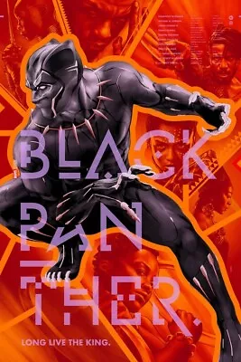 Black Panther Mondo Screenprint Martin Ansin 36 X24  Free UK P&P Brand New • £95