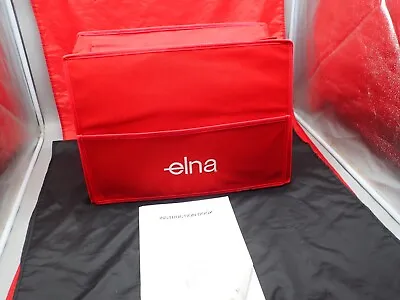 Elna Sewing Machine RED Semi-Hard Machine Cover & Manual • $29.99