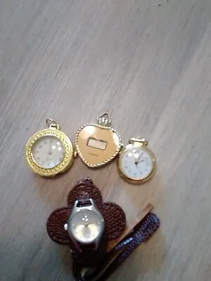 4 Vintage Pendant Watches  • $9.99