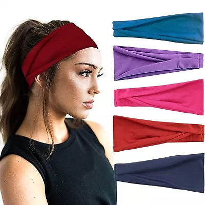 Men's And Women's Same European And American Plain Sports Headband Yoga • $13.01