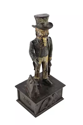 19th Century Antique Uncle Sam Cast Iron Coin Bank • $1814.65