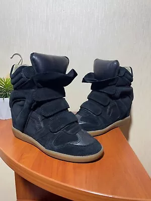 Isabel Marant Black Wedge Sneaker Women’s Size 37 • $200