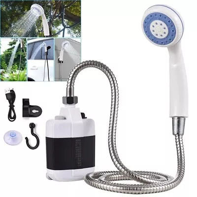 Portable Camping Shower Electric Shower Pump For Garden Outdoor USB Rechargeable • $39.99