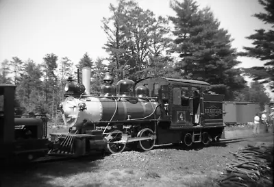 Edaville Railroad 4 0-4-4T S Carver MA 6-54 Narrow Guage Negative 7407 • $14.99