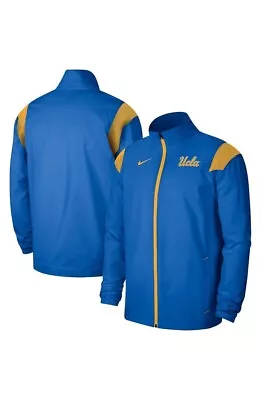 Nike Mens UCLA Bruins Woven Full-Zip Athletic Jacket Blue Yellow Size M NWT $125 • $37.49