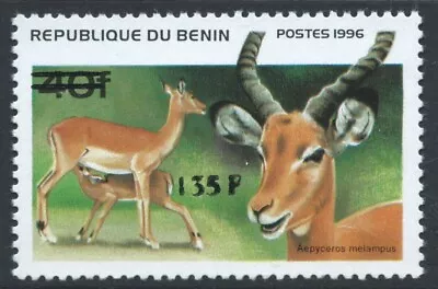 BENIN 2000 Mich 1248 Mich 856 Opt 135f On 40f Antelopes U/m Cat 200 Euros • $74.67