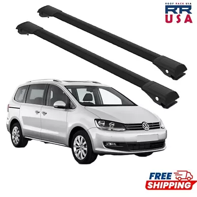 For Volkswagen Sharan II Since 2010 Cross Bars Roof Rack Black • $129