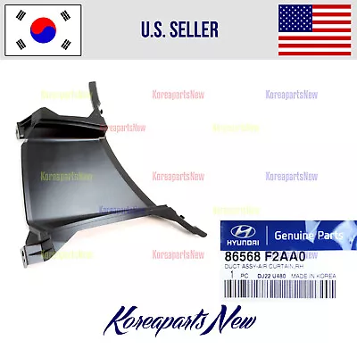 $31.40 • Buy Front Bumper Air Duct Right PASSENGER ⭐GENUINE⭐ Hyundai Elantra Sedan 2019-2020