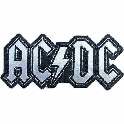 £4.95 • Buy AC/DC CHROME LOGO CUT OUT PATCH SEW ON OR IRON ON PATCH 9.5cm X 4cm