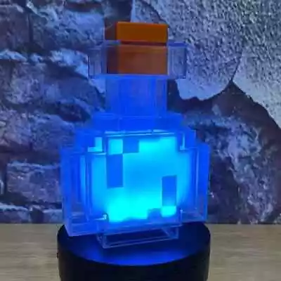 Minecraft Potion Bottle 8 Color Changing LED Night Light Mojang • £33.67