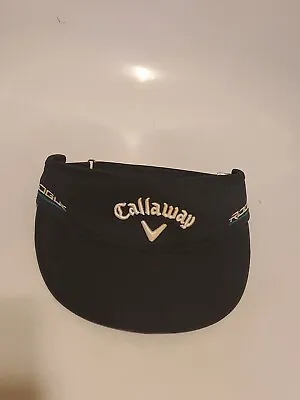 Callaway Rogue Odyssey Tour Authentic Adjutstable Black Visor Embroidered Logos  • $16.95