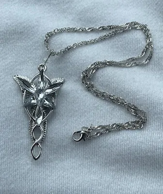 Lord Of The Rings Arwens Evenstar Pendant & Necklace Brand New Elven Jewelry • $12.99