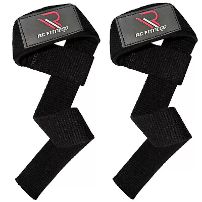 Weight Lifting Wrist Straps Gym Wrist Wraps Padded Training Extra Grip Support • £3.99