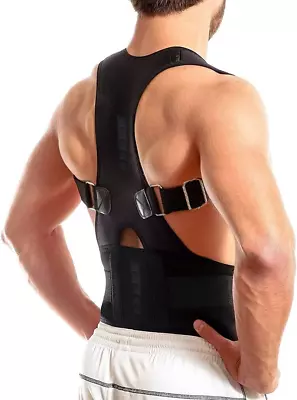 Thoracic Back Brace Posture Corrector- Magnetic Lumbar Back Support Belt-Back Pa • $37.20