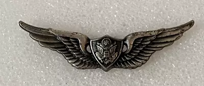 Vintage Military Air Crew Pilot Wings 1/20 Silver Filled Pin • $29.99