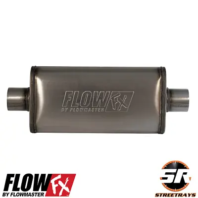Flowmaster 71249 Flow FX Universal SS Muffler 3  Center Inlet & Outlet • $64.95